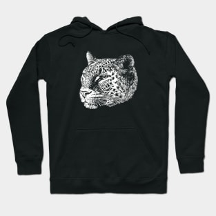 Leopard portrait Hoodie